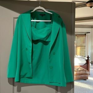 Blazer and bandeau top